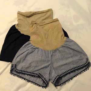 Maternity Blue Shorts Bundle